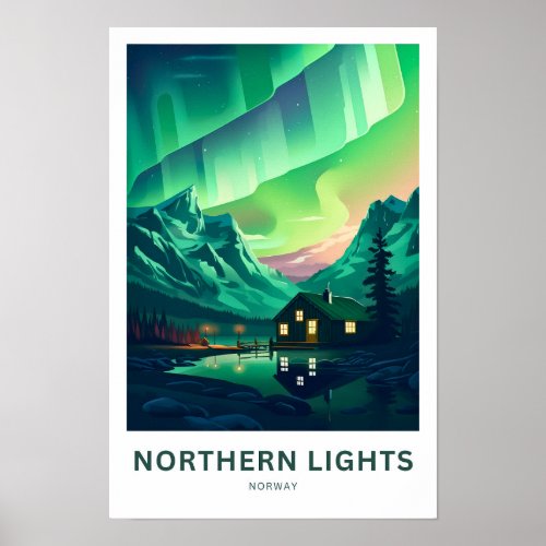 Northern Lights Norway Travel Print