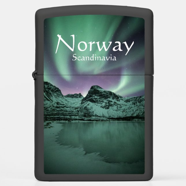 Northern Lights Norway Zippo Lighter (Front)
