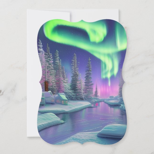 Northern Lights Note Card (Front)