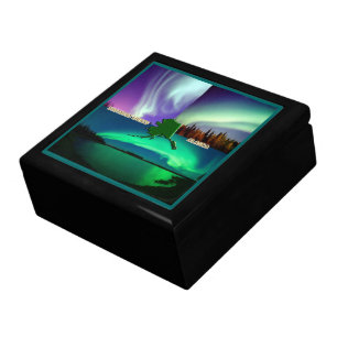 Northern Lights of Alaska Collage Gift Box