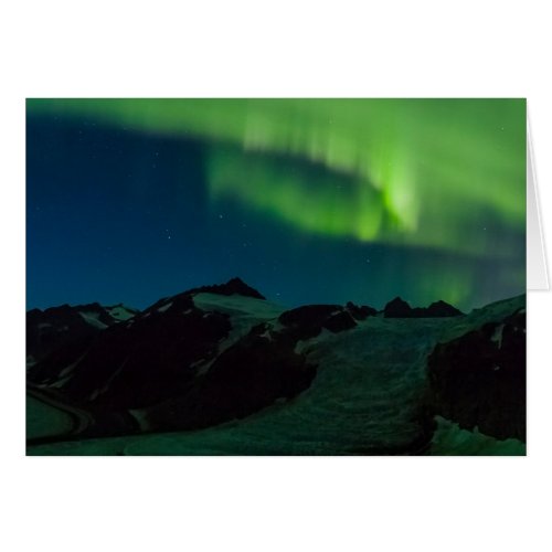 Northern Lights on Juneau Icefield Blank Inside