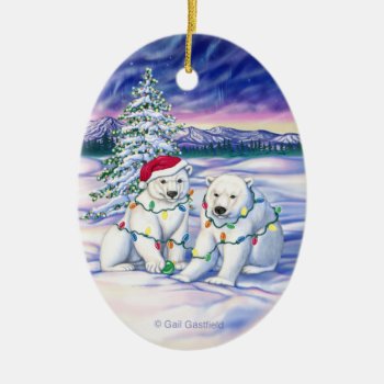 Northern Lights Ornament by gailgastfield at Zazzle