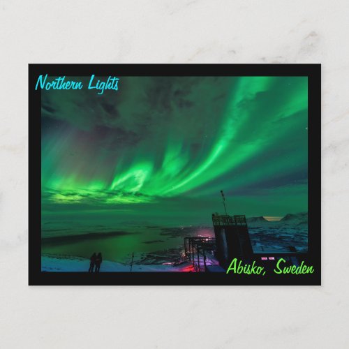 Northern Lights Over Abisko Sweden Postcard