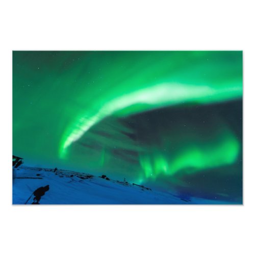 Northern Lights Over Mt Nuolja Photo Print