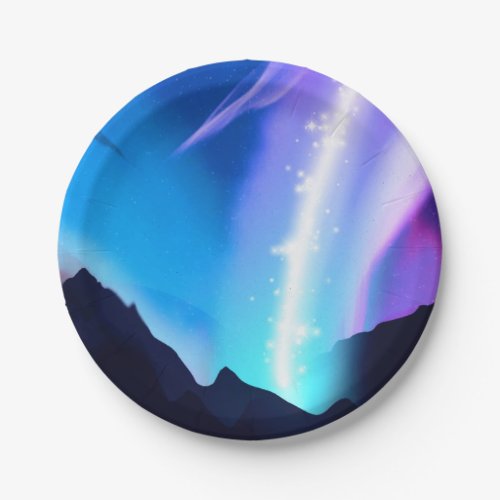 Northern Lights Paper Plates