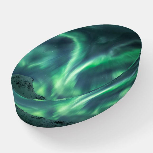 Northern Lights Paperweight (Angled)
