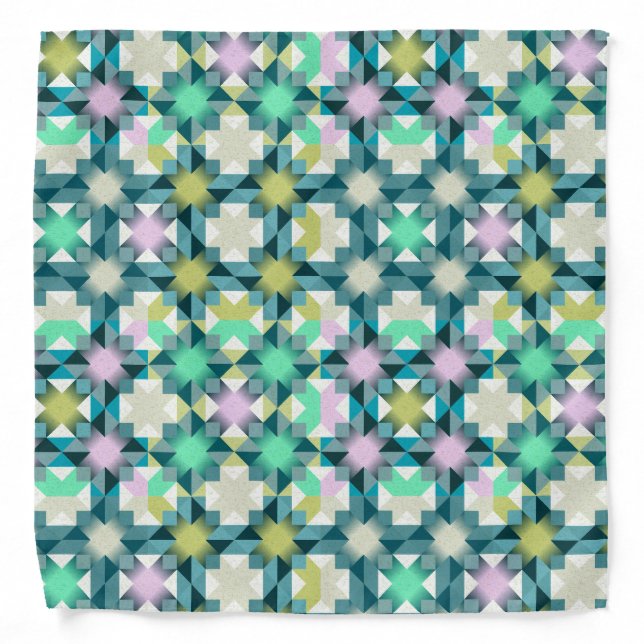 Northern Lights patchwork Bandana (Front)