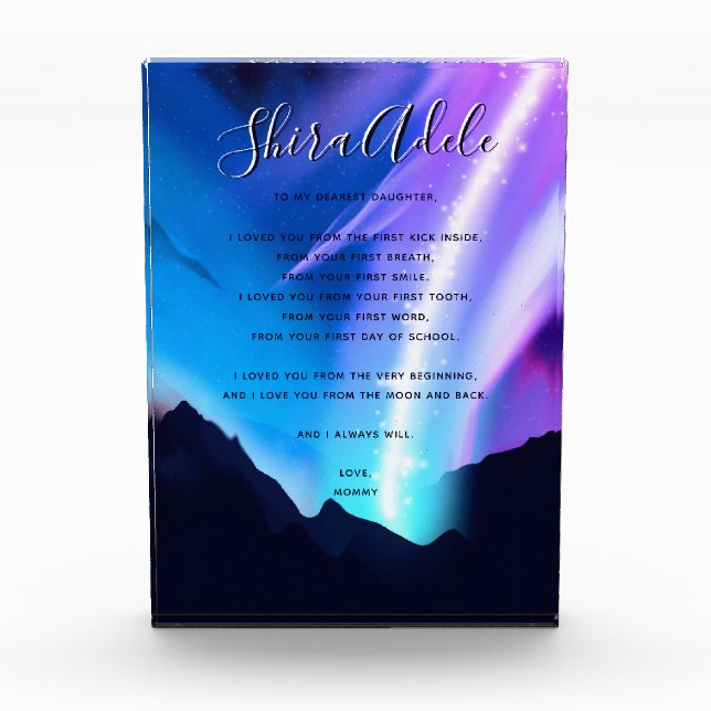 Northern Lights Photo Block (Front)