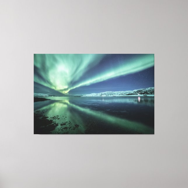 Northern Lights Photo Canvas Print (Front)