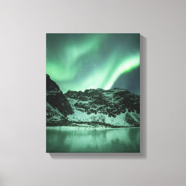 Northern Lights Photo Canvas Print (Front)