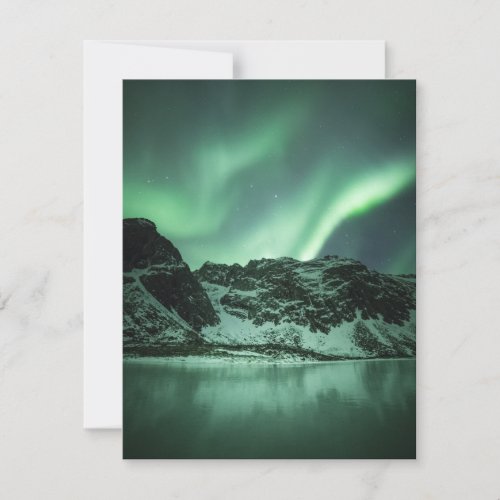 Northern Lights Photo Holiday Card