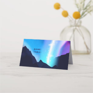 Northern Lights Place Card