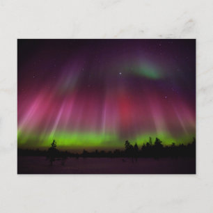 Northern lights postcard