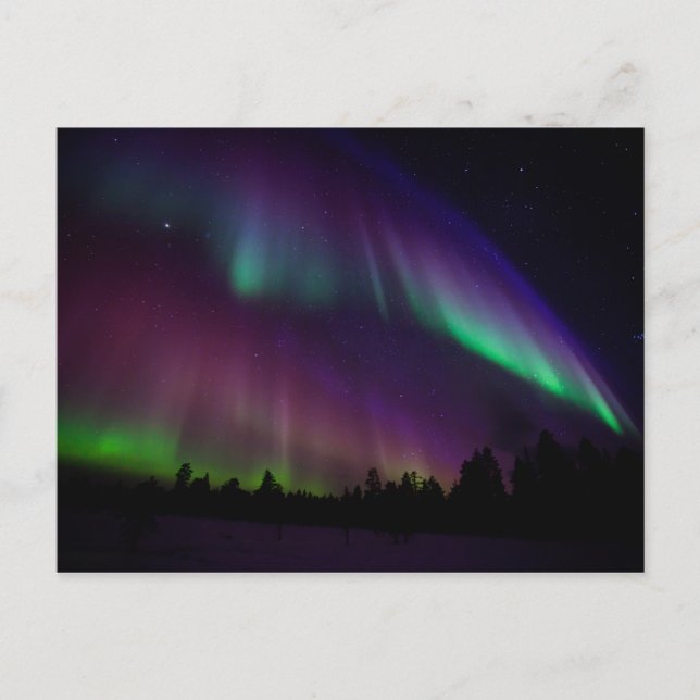 Northern lights postcard (Front)