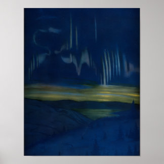 Northern lights poster
