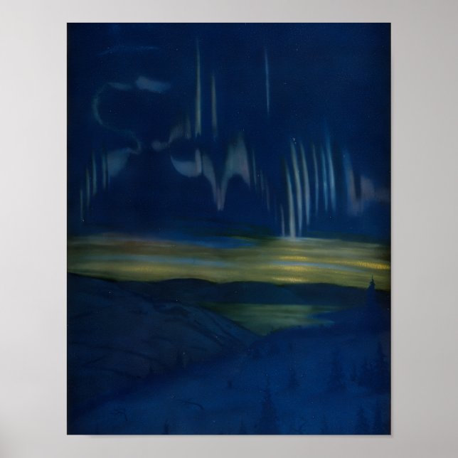 Northern lights poster (Front)