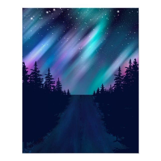 Northern Lights Poster (Front)
