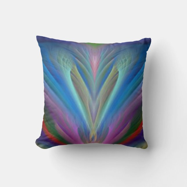 Northern Lights Reversible Throw Pillow (Front)