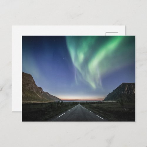 Northern Lights Road Trip Postcard