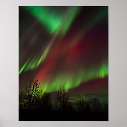 Northern Lights  Scandinavia Iceland Poster