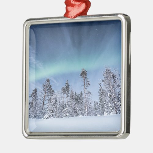 Northern Lights Scandinavia Metal Ornament