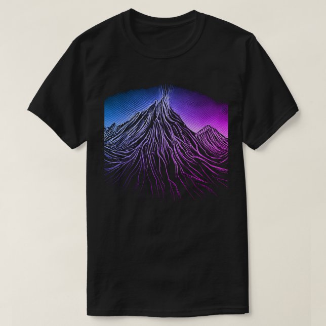 Northern Lights Scratchboard T-Shirt (Design Front)
