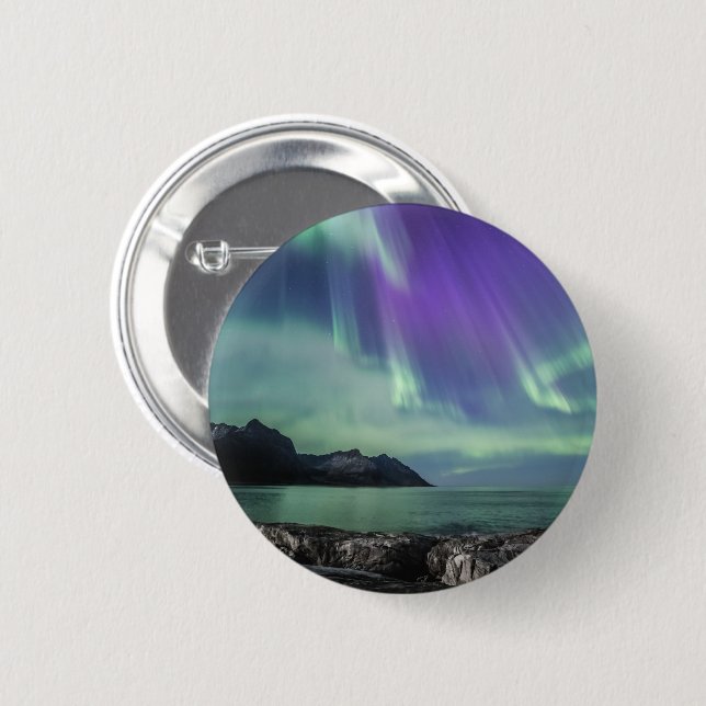 Northern Lights Senja Button (Front & Back)