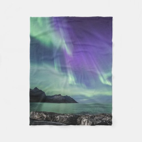 Northern Lights Senja Fleece Blanket
