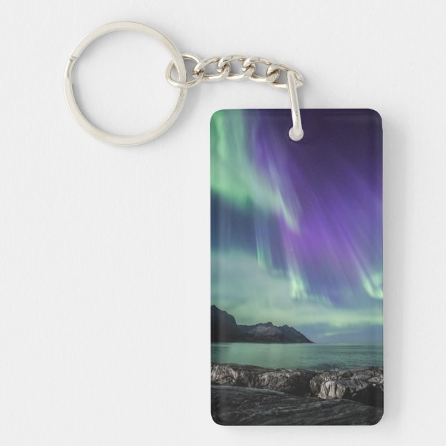 Northern Lights Senja Keychain (Front)