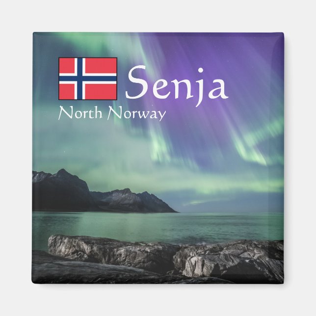 Northern Lights Senja Magnet (Front)