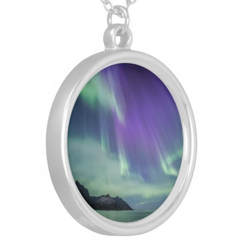 Northern Lights Senja Silver Plated Necklace