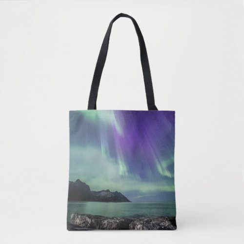 Northern Lights Senja Tote Bag