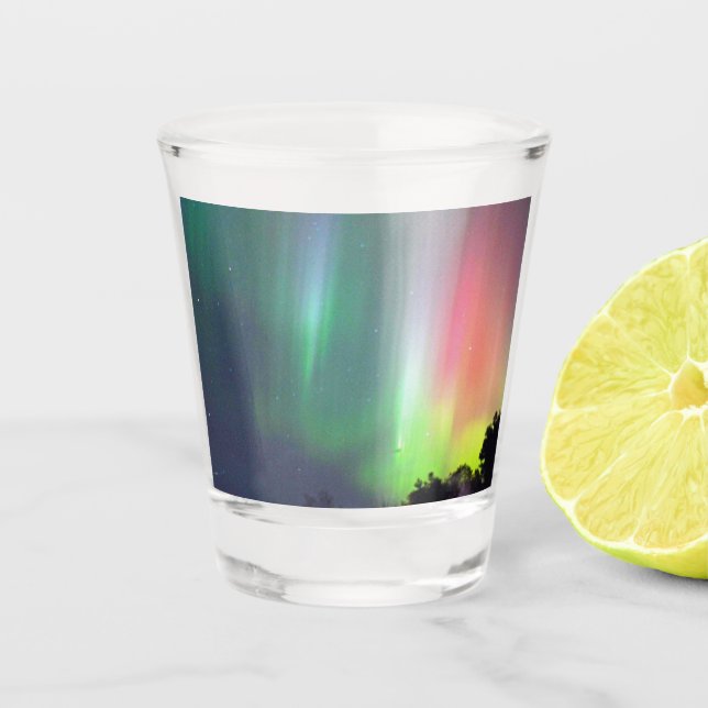 Northern Lights Shot Glass (Front)
