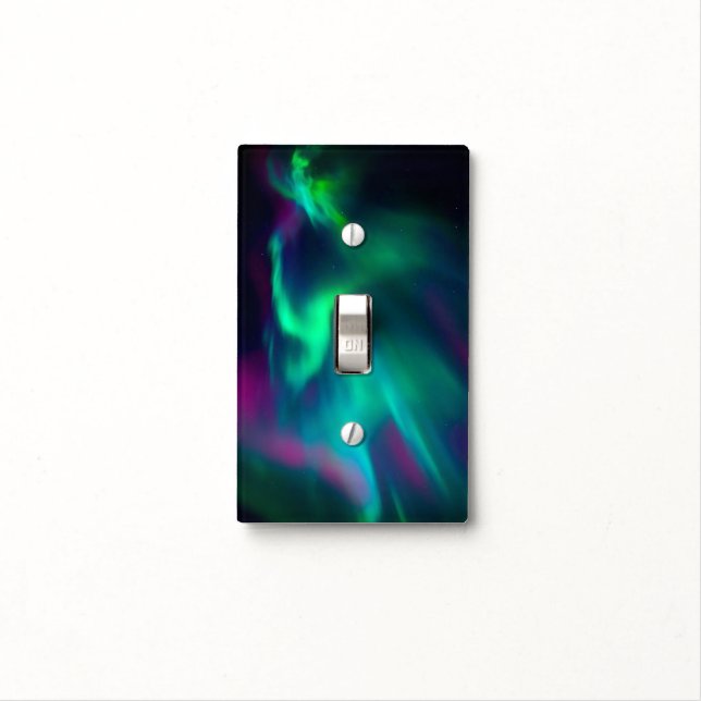 Northern Lights - Single Light Switch Cover (In Situ)