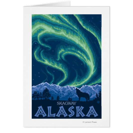 Northern Lights - Skagway, Alaska Cards (Front)