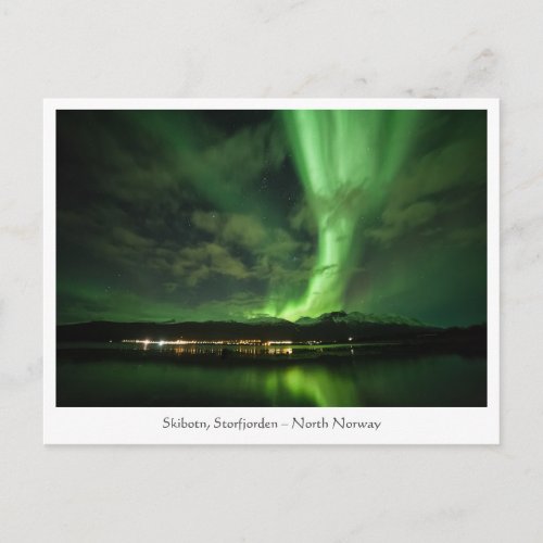 Northern Lights Skibotn Postcard