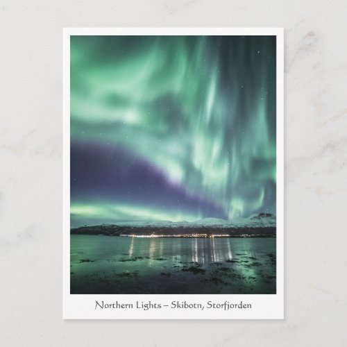 Northern Lights Skibotn Postcard