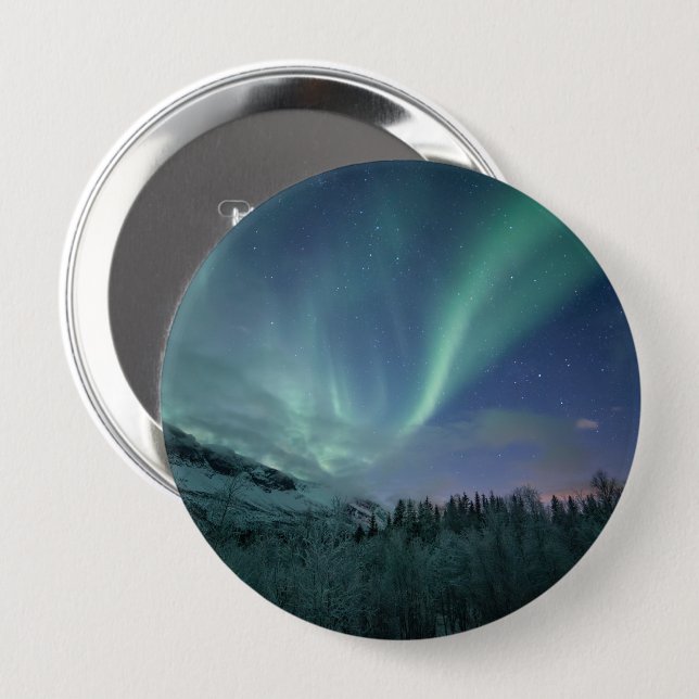 Northern Lights Sky Button (Front & Back)