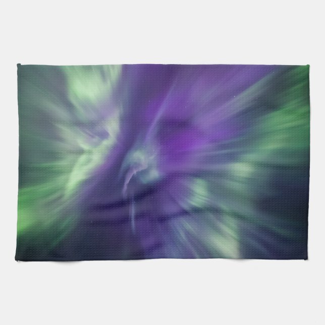 Northern Lights Sky Kitchen Towel (Horizontal)