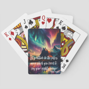Northern Lights Sky Poker Cards