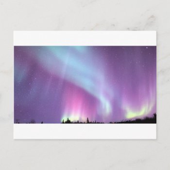 Northern Lights Sky Winter Alaska Stars Postcard by Honeysuckle_Sweet at Zazzle