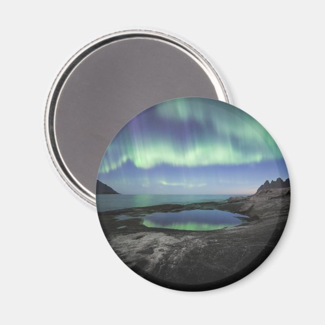 Northern Lights Souvenir Magnet (Front/Back)