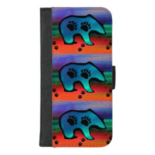 Northern Lights Spirit Bear iPhone 8/7 Plus Wallet Case