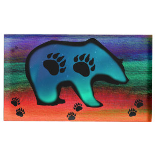 Northern Lights Spirit Bear Place Card Holder