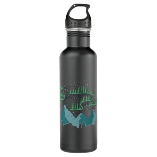 Northern Lights Stainless Steel Water Bottle