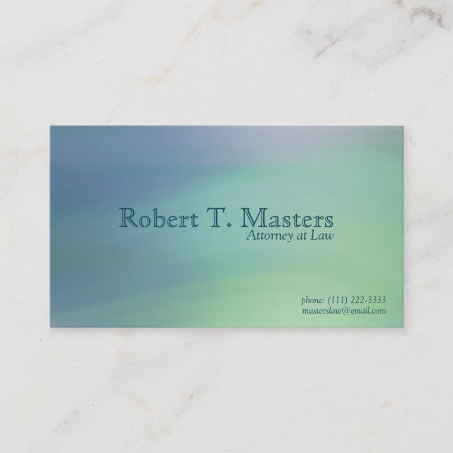 Northern Lights Standard, 3.5" x 2.0" Business Card (Front)