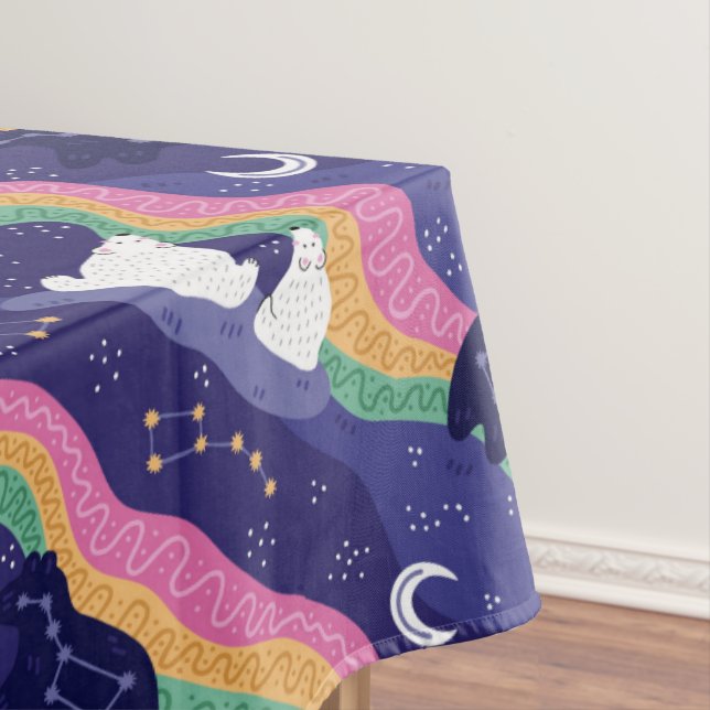 Northern Lights Tablecloth (In Situ)
