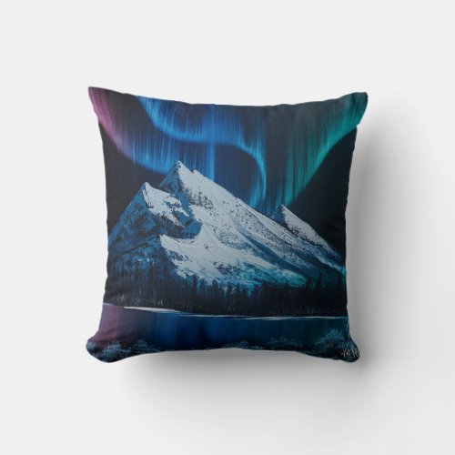 Northern Lights  Throw Pillow