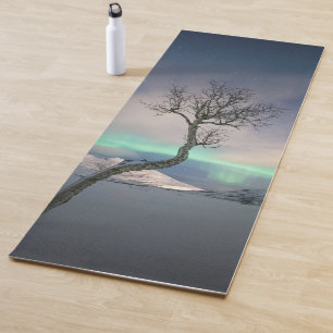 Northern Lights Tree Yoga Mat