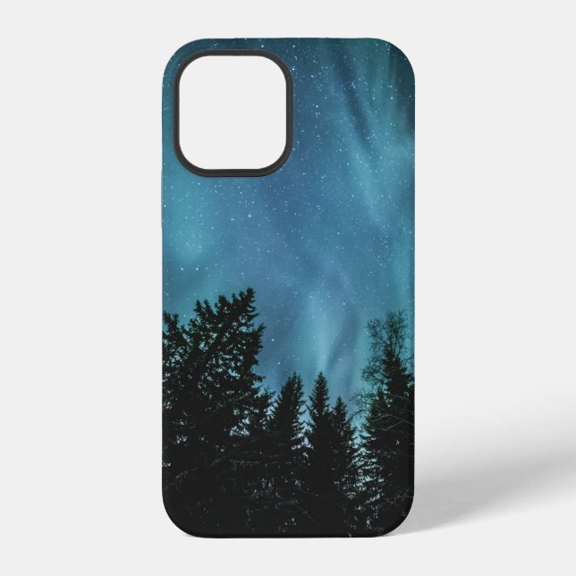 Northern Lights Trees Iphone Case (Back)